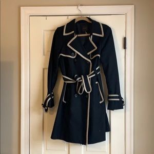 The Limited Black and beige trench Coat